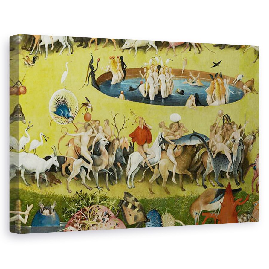 Tablou canvas - Hieronymus Bosch - Gradina deliciilor Pamantesti, 80 x 120cm